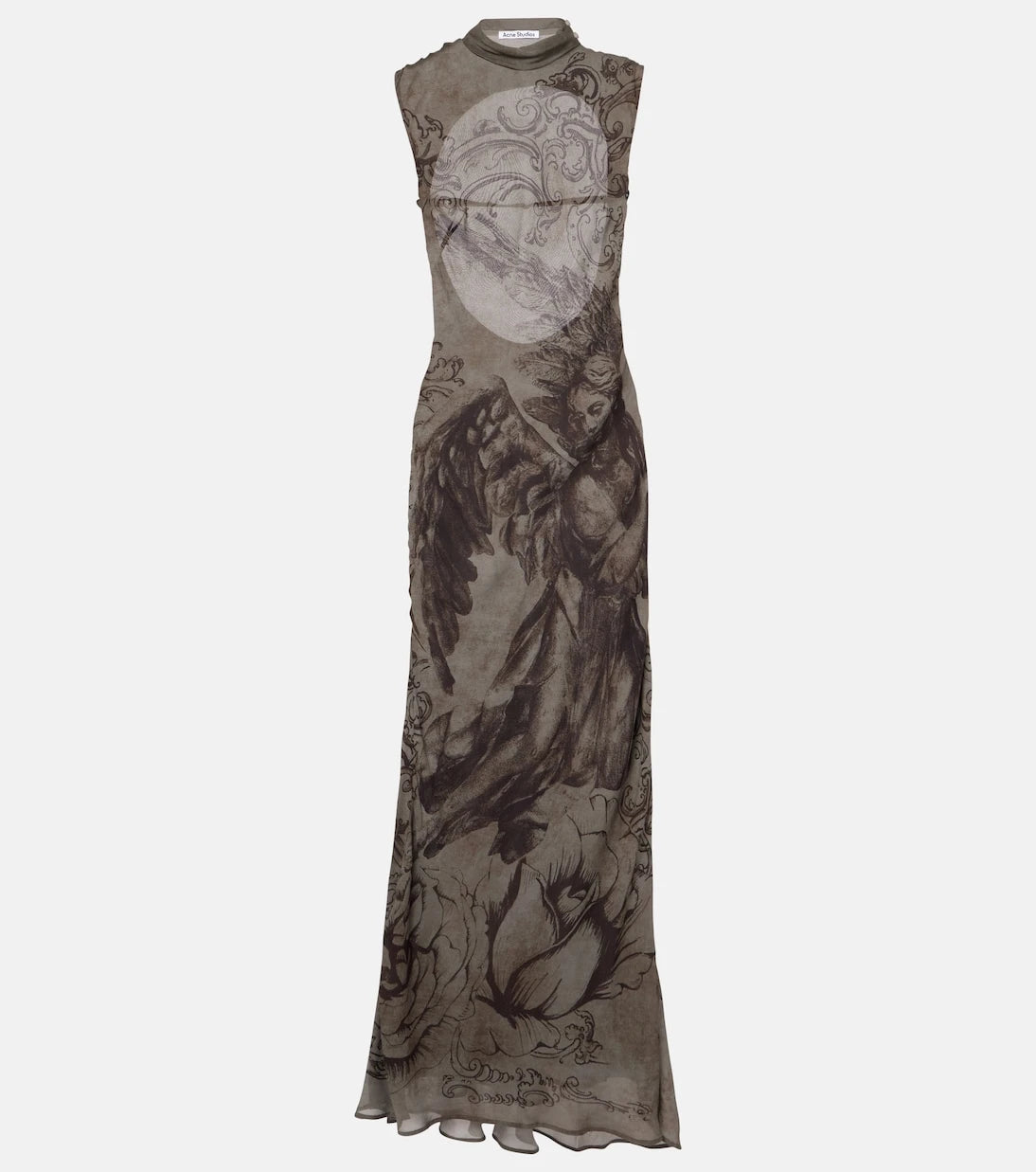 Acne Studios - Printed mesh maxi dress