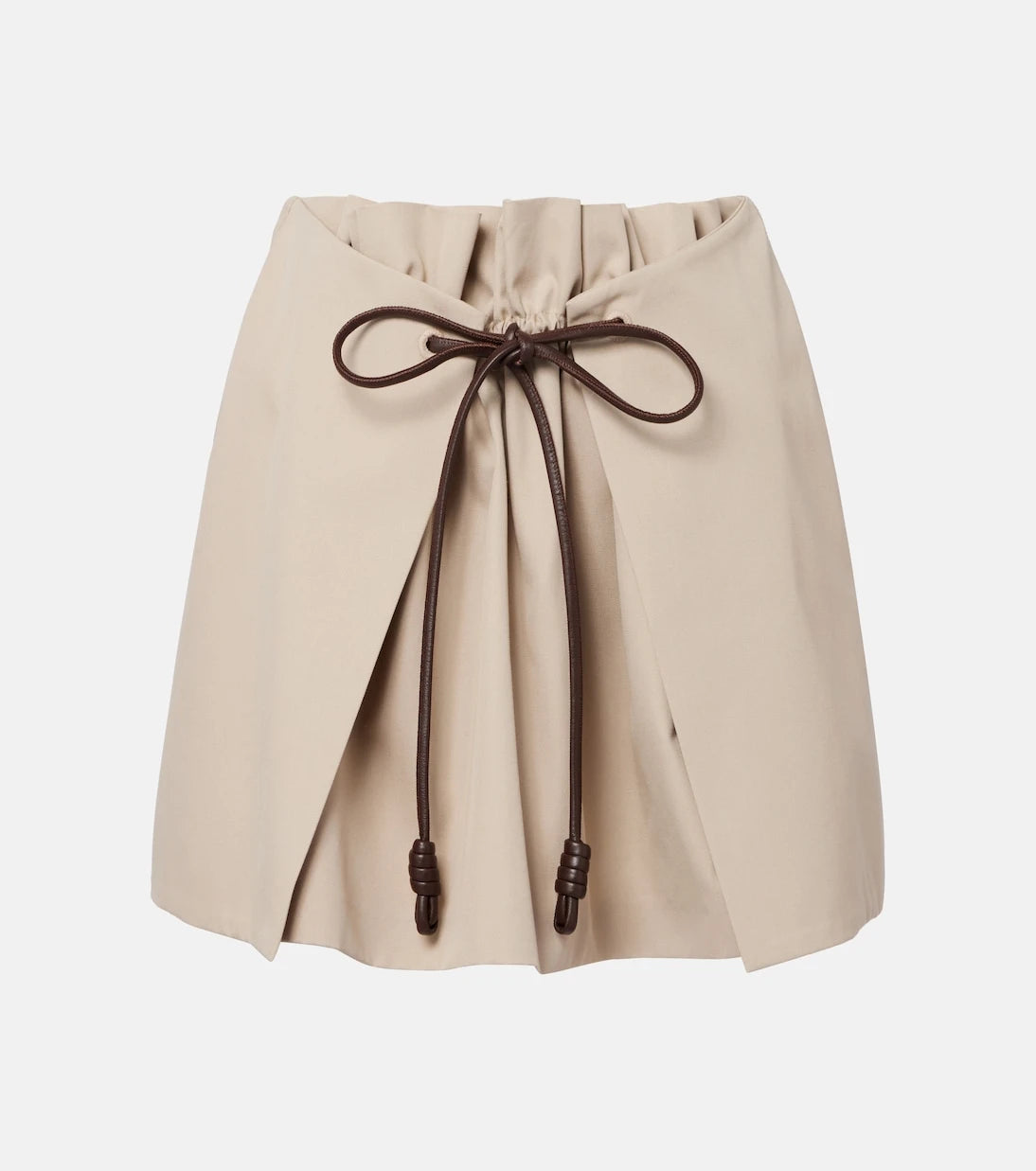Loewe - Cotton and silk gabardine miniskirt