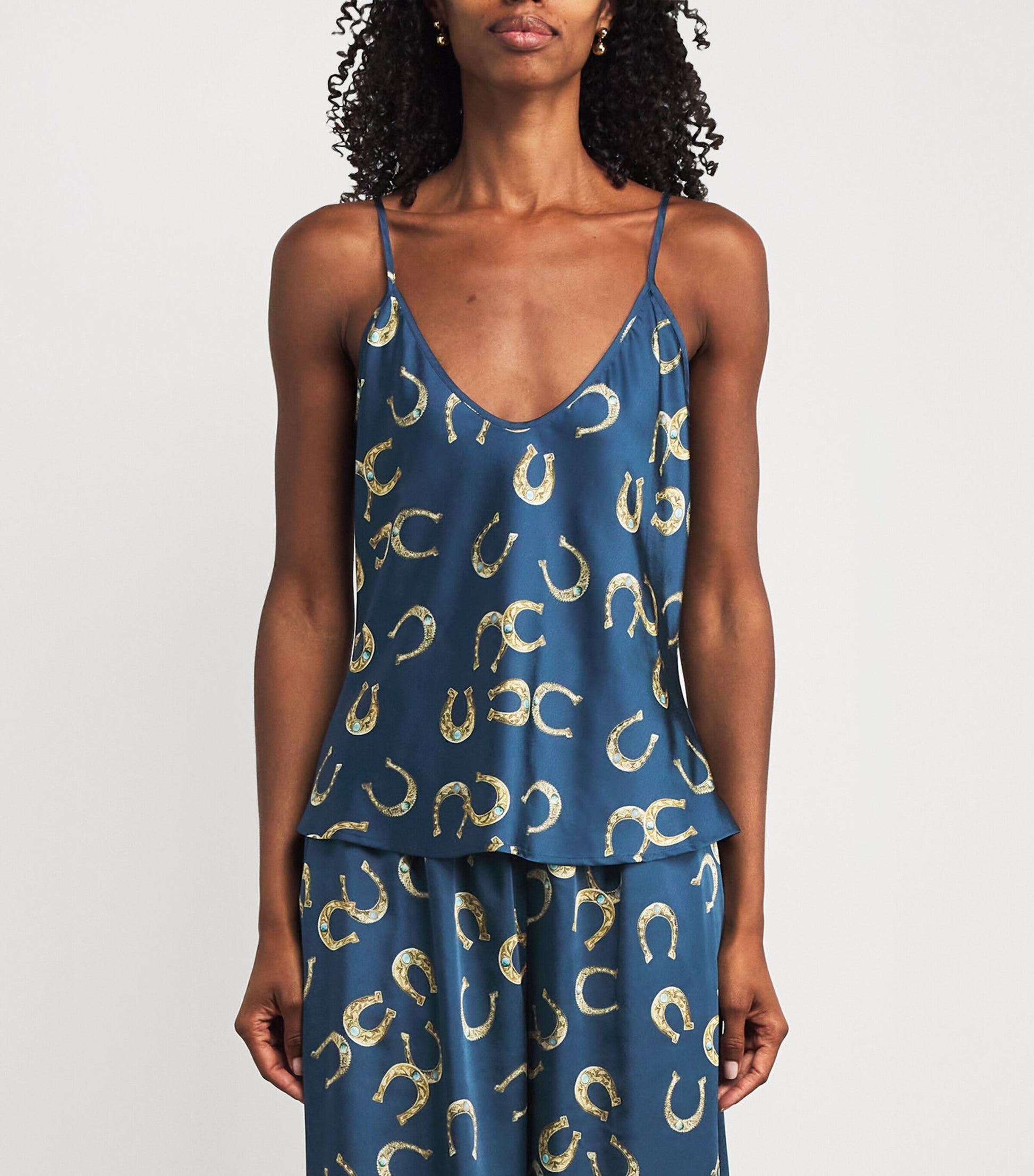 L'Agence Multi Satin Horseshoe Lexi Camisole