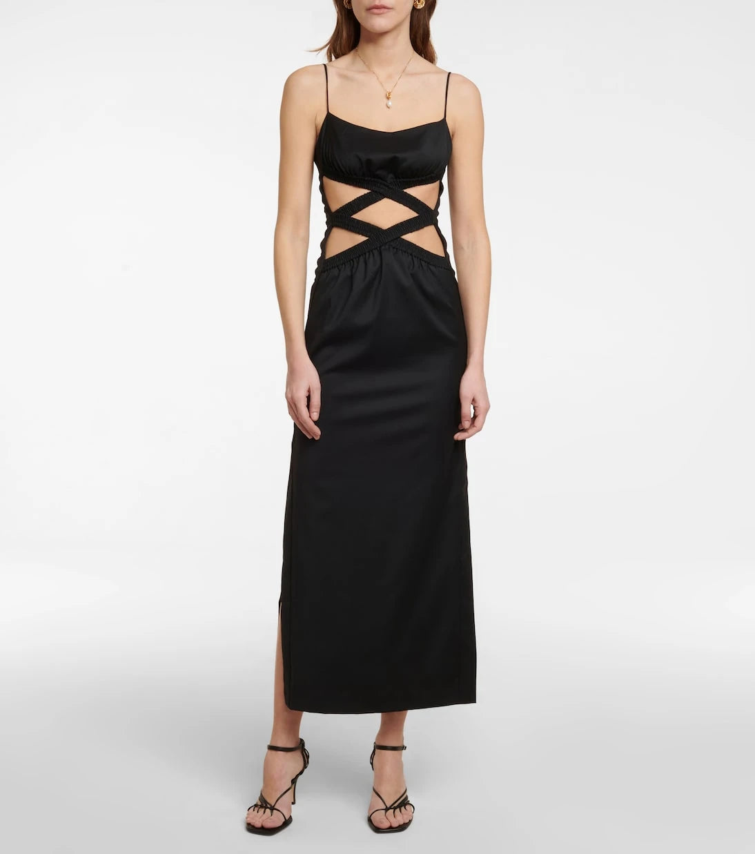 Christopher Esber - Cutout wool maxi dress
