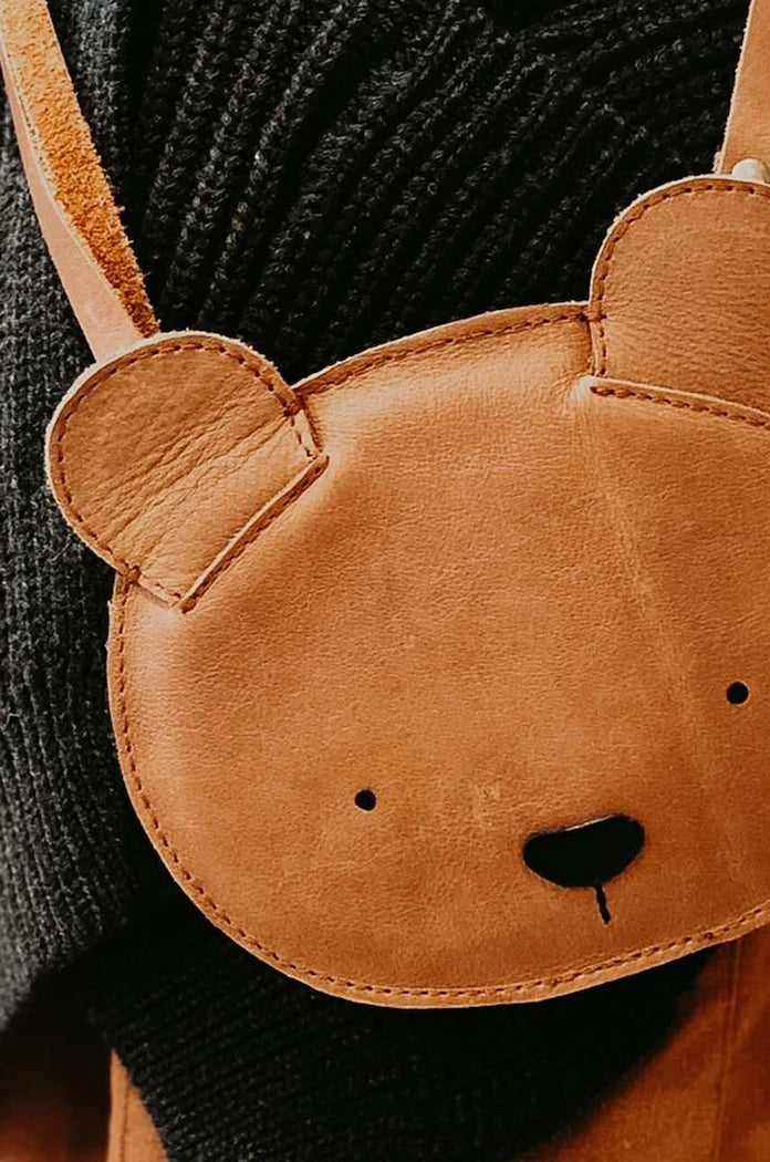 Детска кожена чанта Donsje Britta Classic Purse Bear