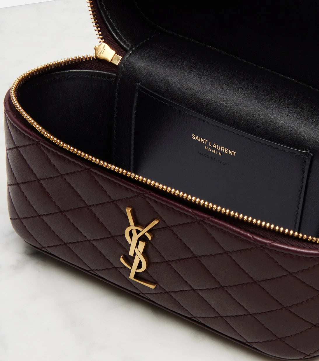 Saint Laurent - Gaby patent leather vanity bag