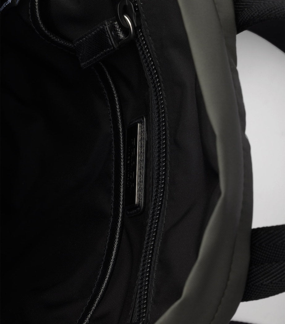 Re-Nylon and Saffiano Leather Backpack