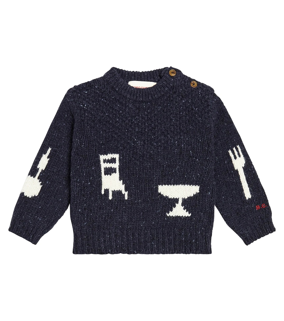 Bobo Choses - Baby The Feast wool-blend sweater