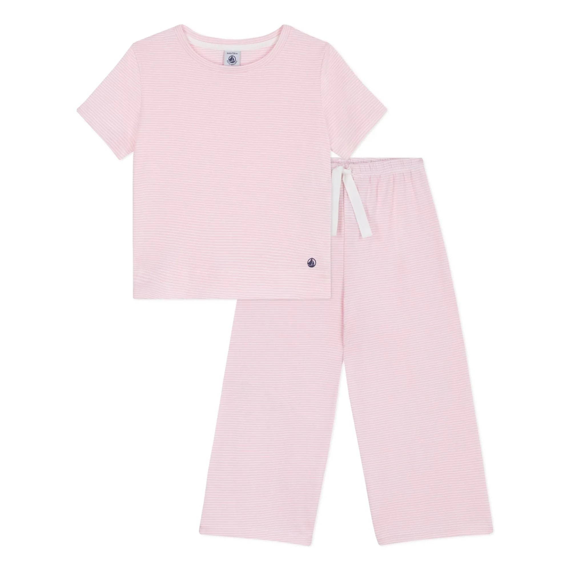 Petit Bateau - Milleraies Organic Cotton Striped Pyjamas | Pink