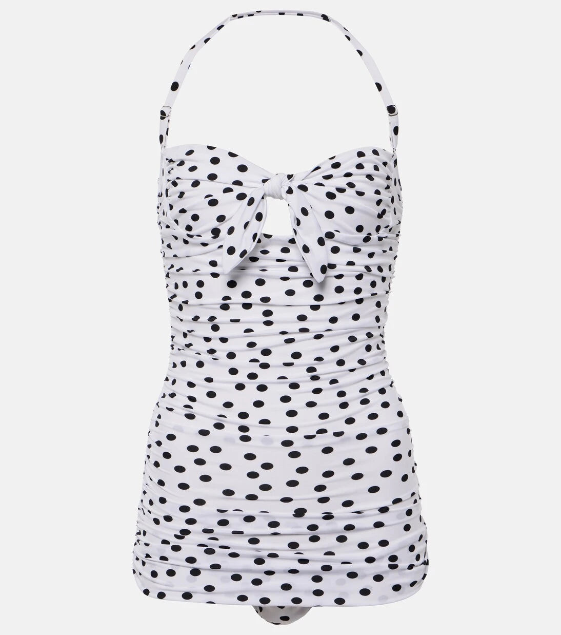 Dolce&Gabbana - Polka-dot halterneck swimsuit