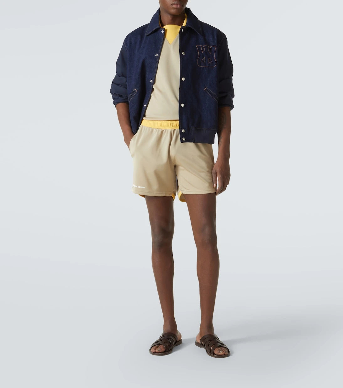 Wales Bonner - Logo colorblocked polo shirt