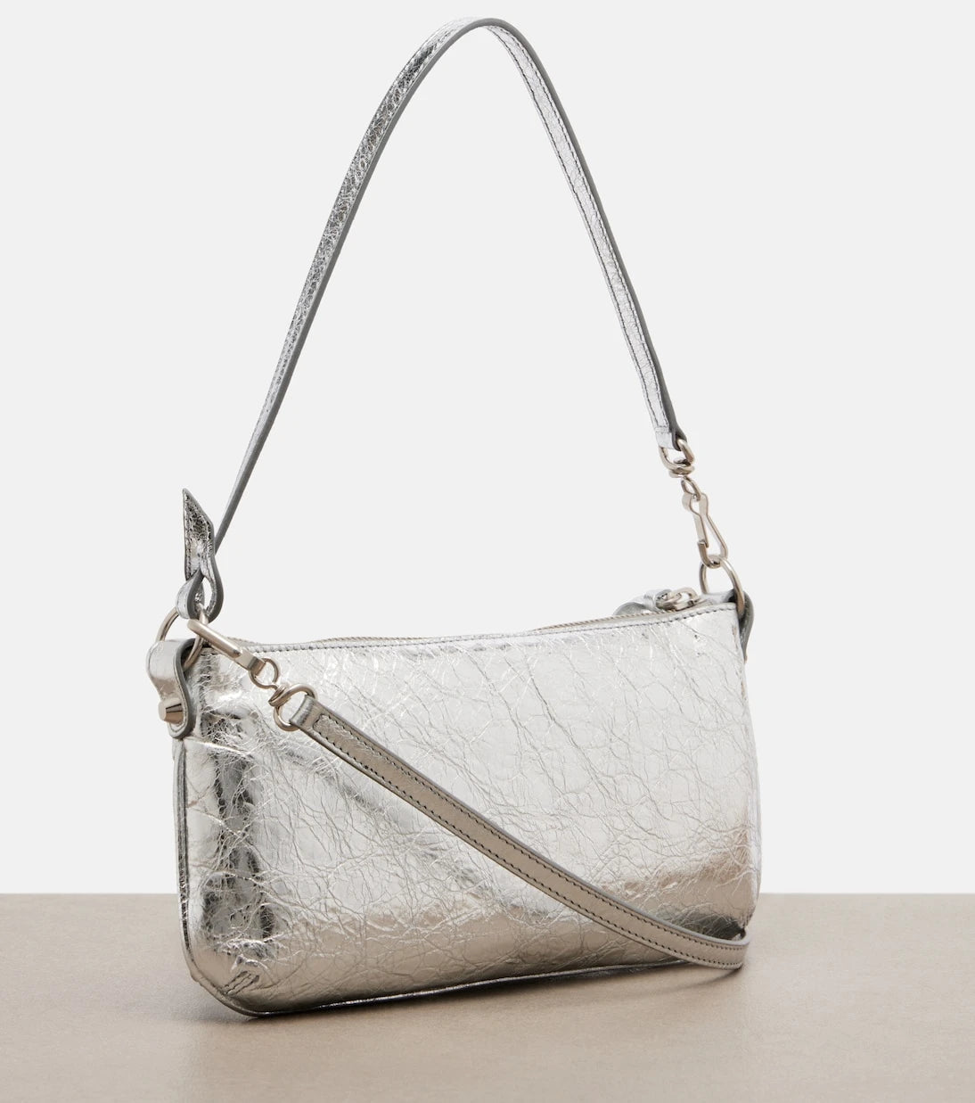 Balenciaga - Le City metallic leather shoulder bag