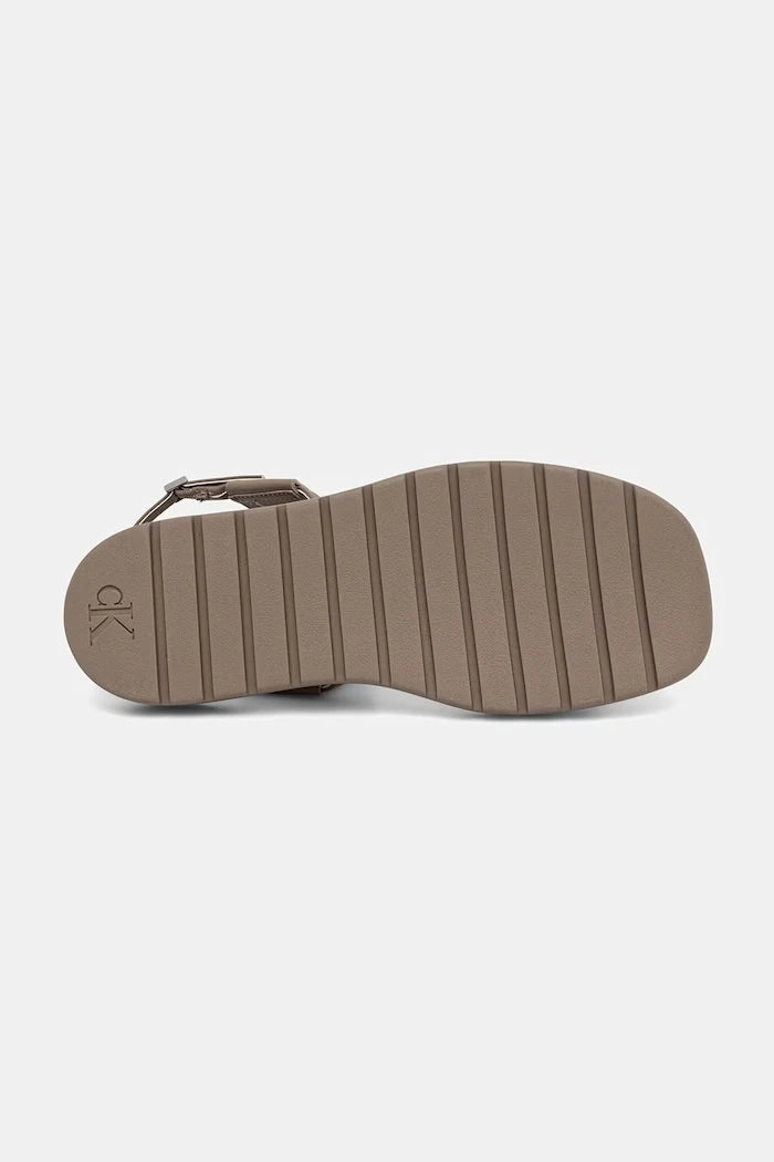 Calvin Klein сандали дамски SQ MOLDED SANDAL SLIN LTH