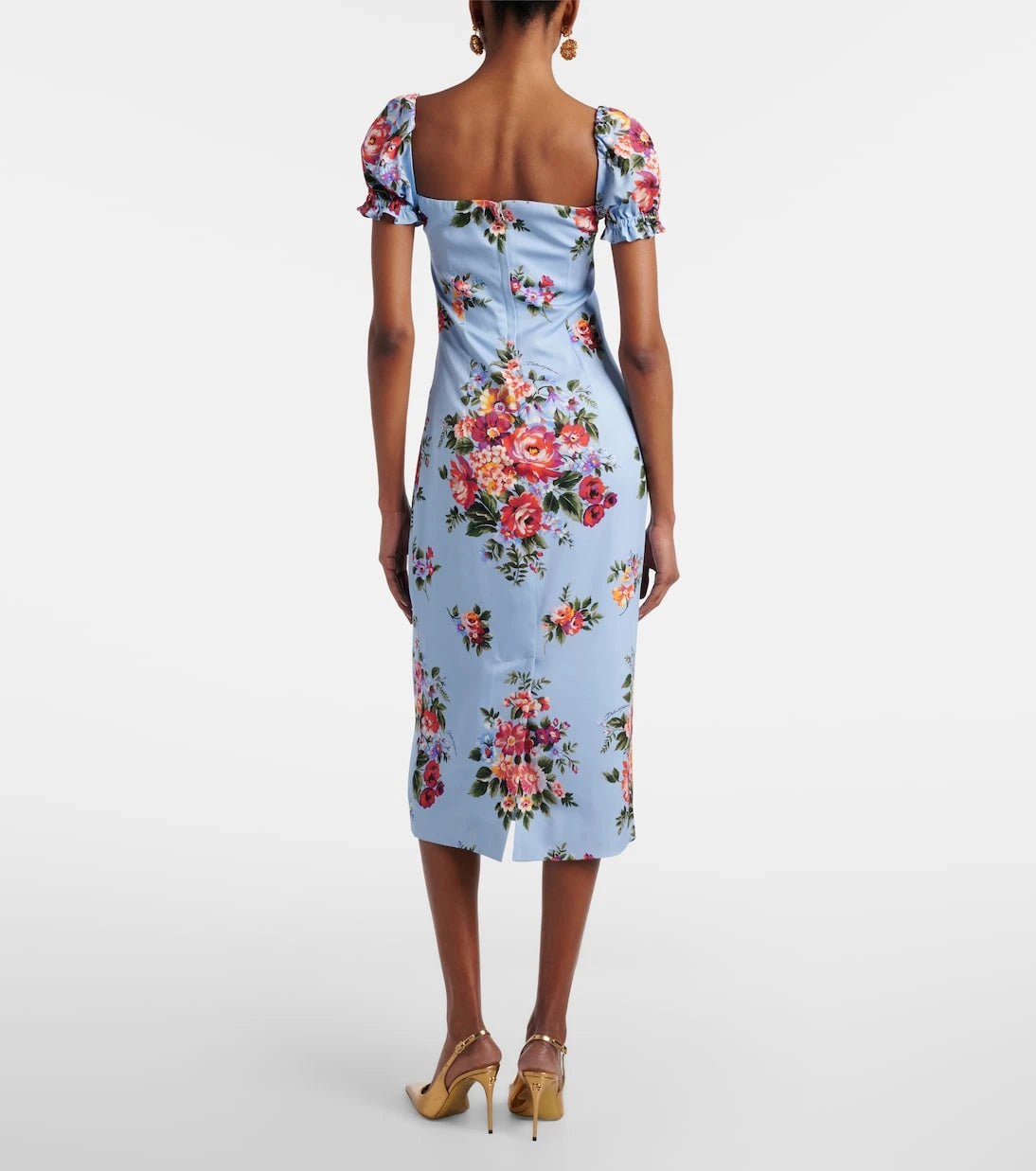 Dolce&Gabbana - Floral silk-blend midi dress