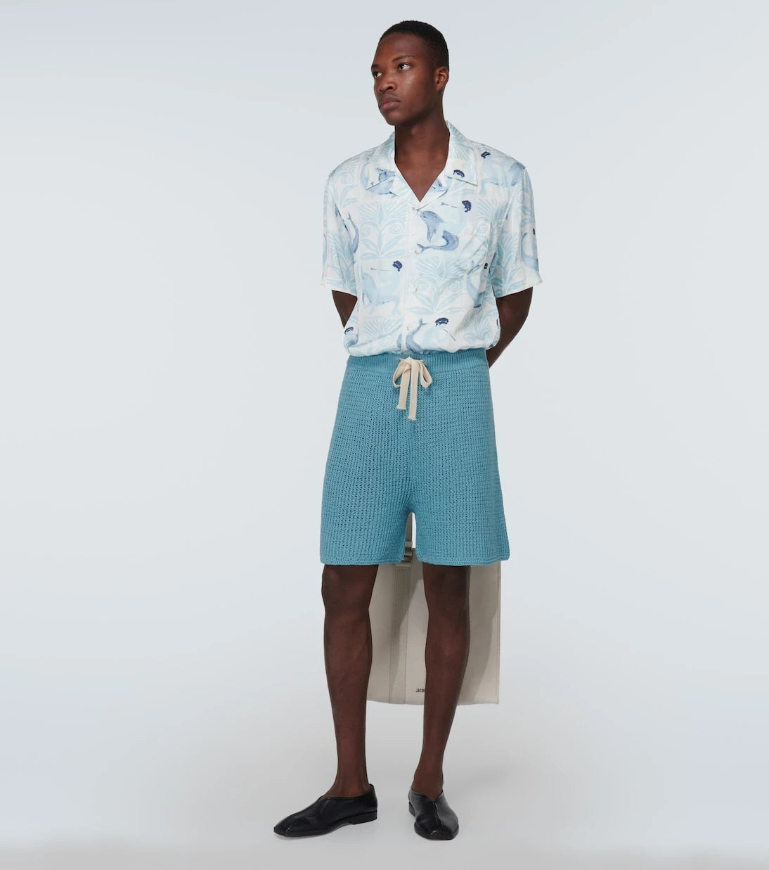 Commas - Printed bowling shirt