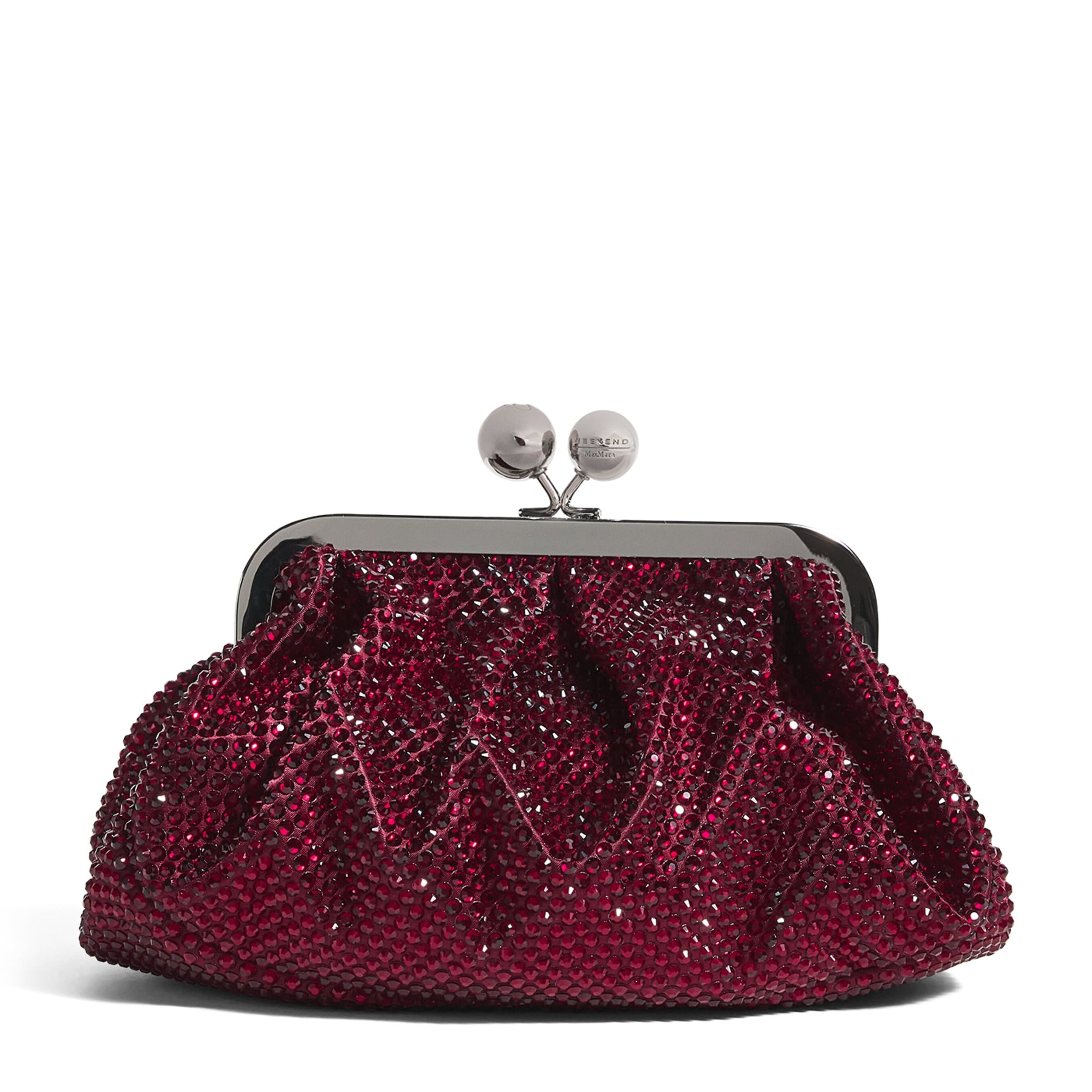 Weekend Max Mara Red Medium Embellished Pasticcino Clutch Bag