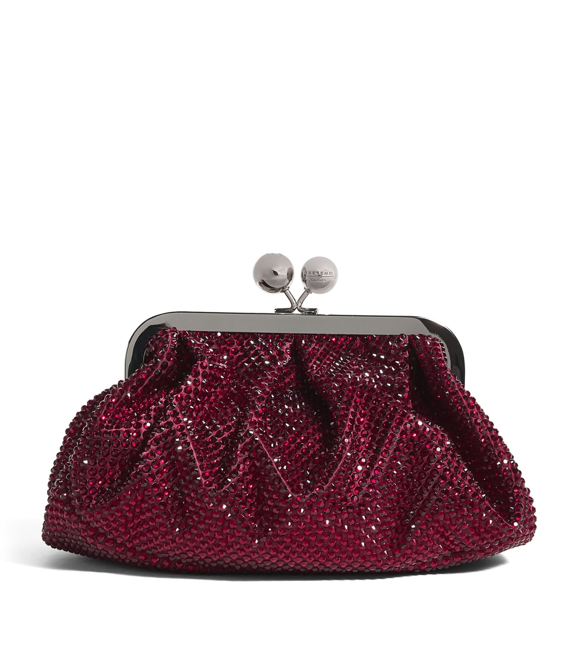 Weekend Max Mara Red Medium Embellished Pasticcino Clutch Bag