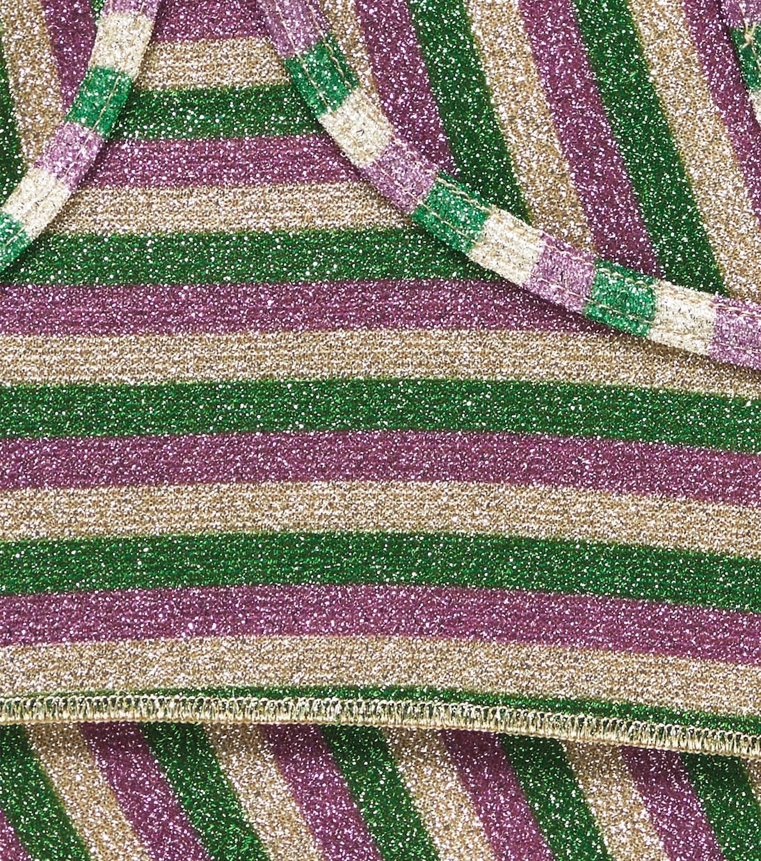 Oséree Kids - Striped lamé bikini