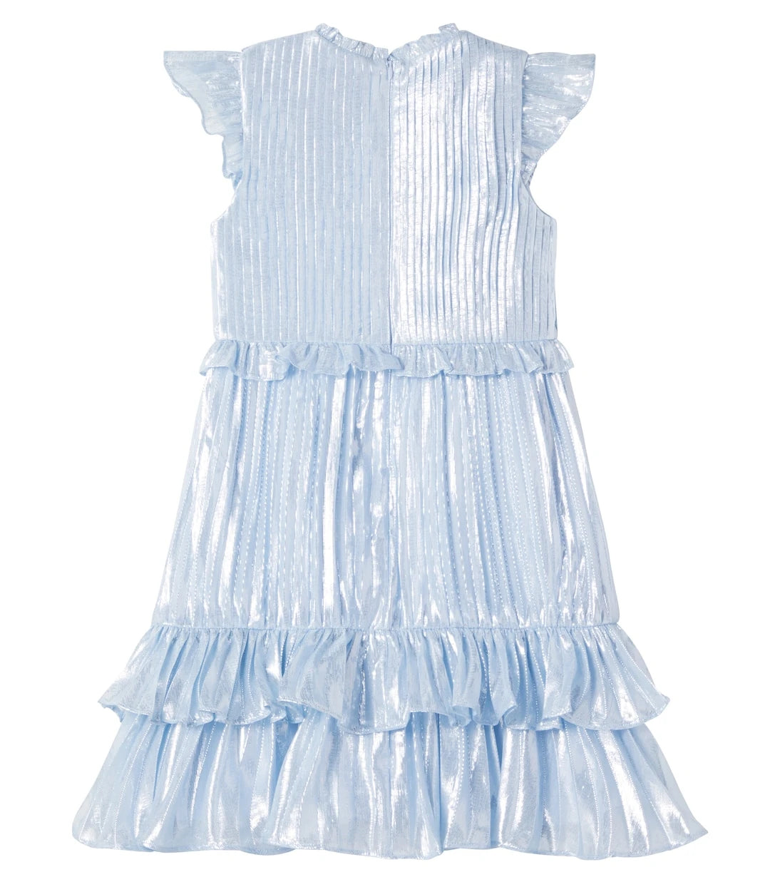 Self-Portrait Kids - Ruffled silk-blend dress