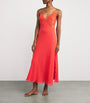 Bocan Orange Silk Chiffon Slip Nightdress