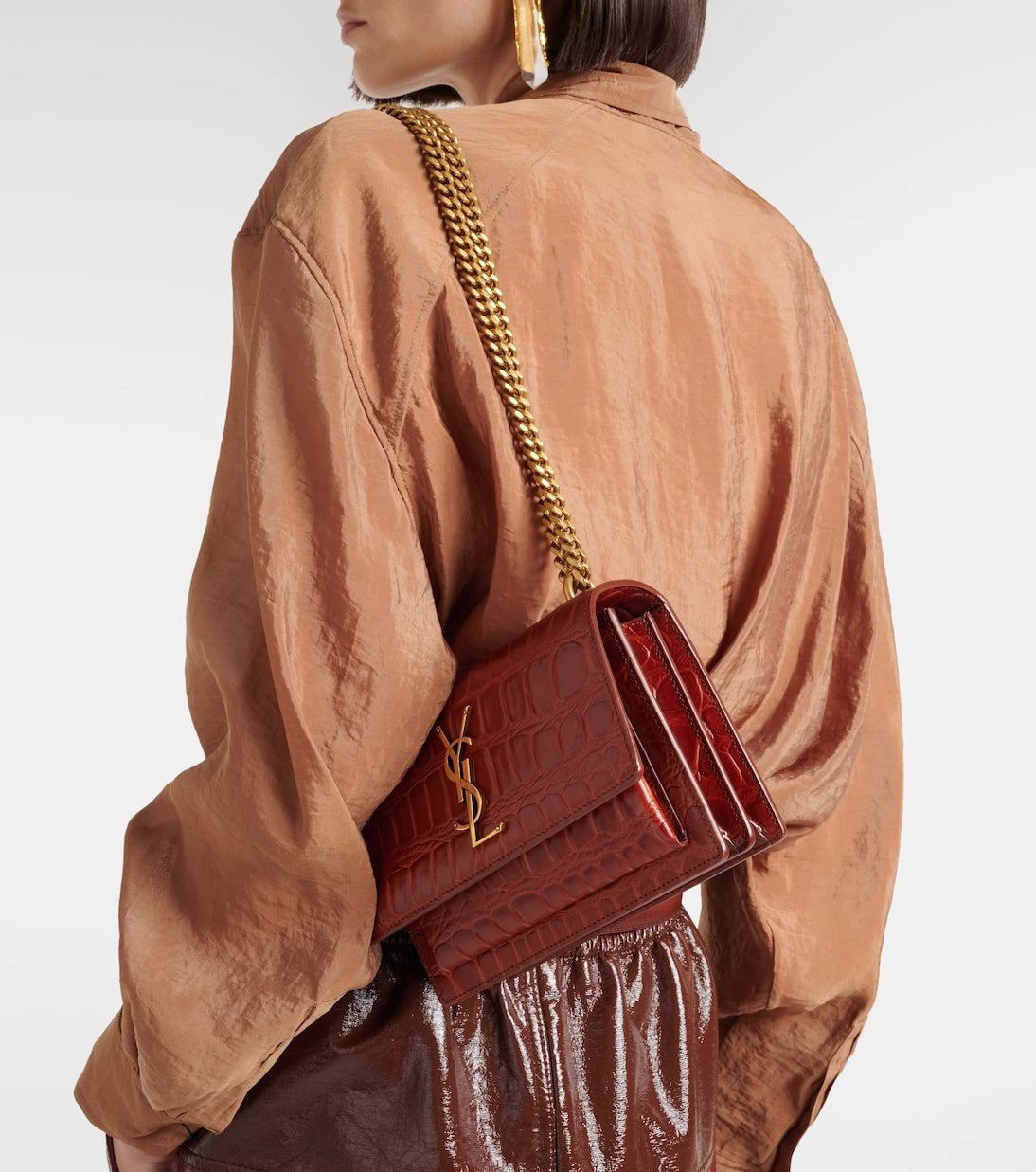 Saint Laurent - Sunset Small leather crossbody bag