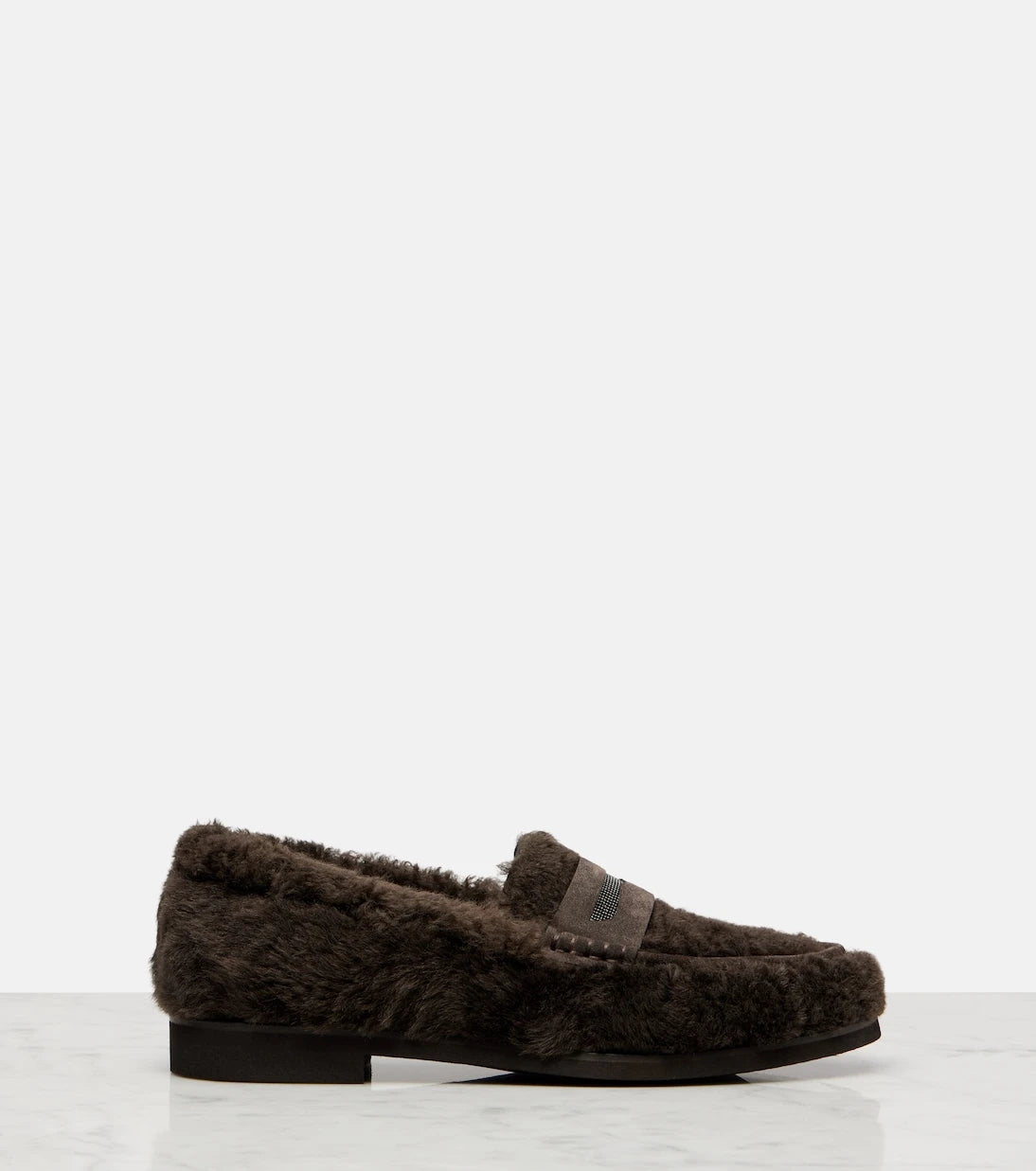 Brunello Cucinelli - Monili shearling loafers