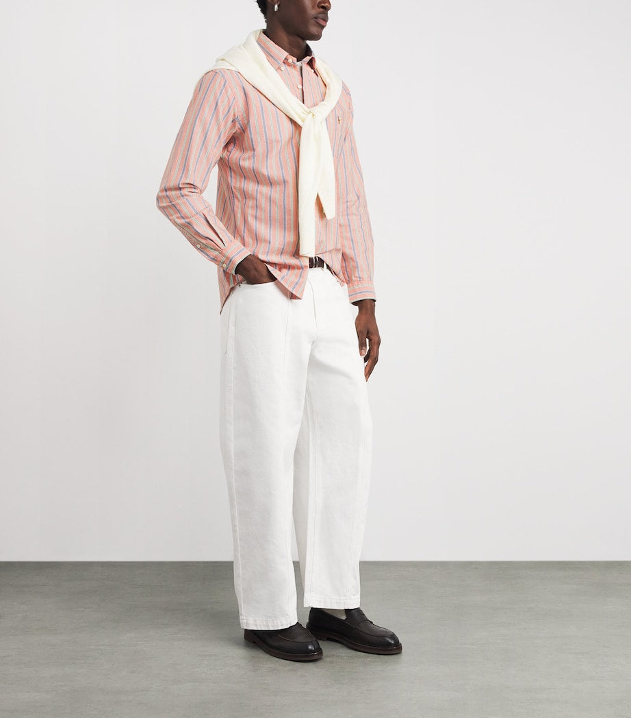 Cotton Stripe Oxford Shirt