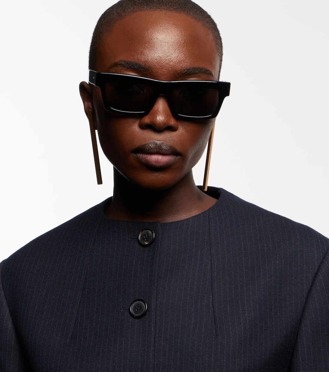Khaite - نظارة شمسية مستطيلة 1985C بالتعاون مع Oliver Peoples