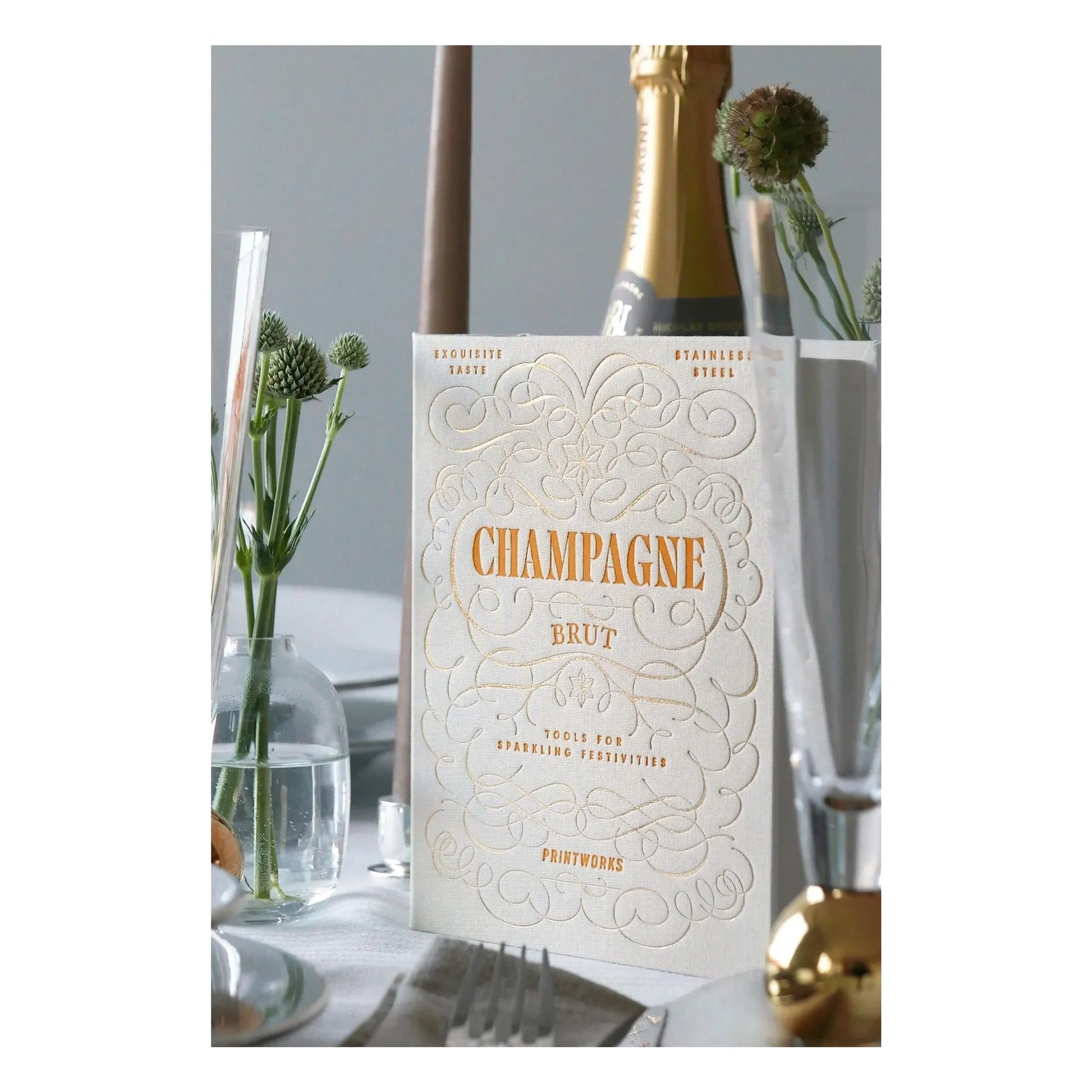 PrintWorks - Gift set Champagne utensils