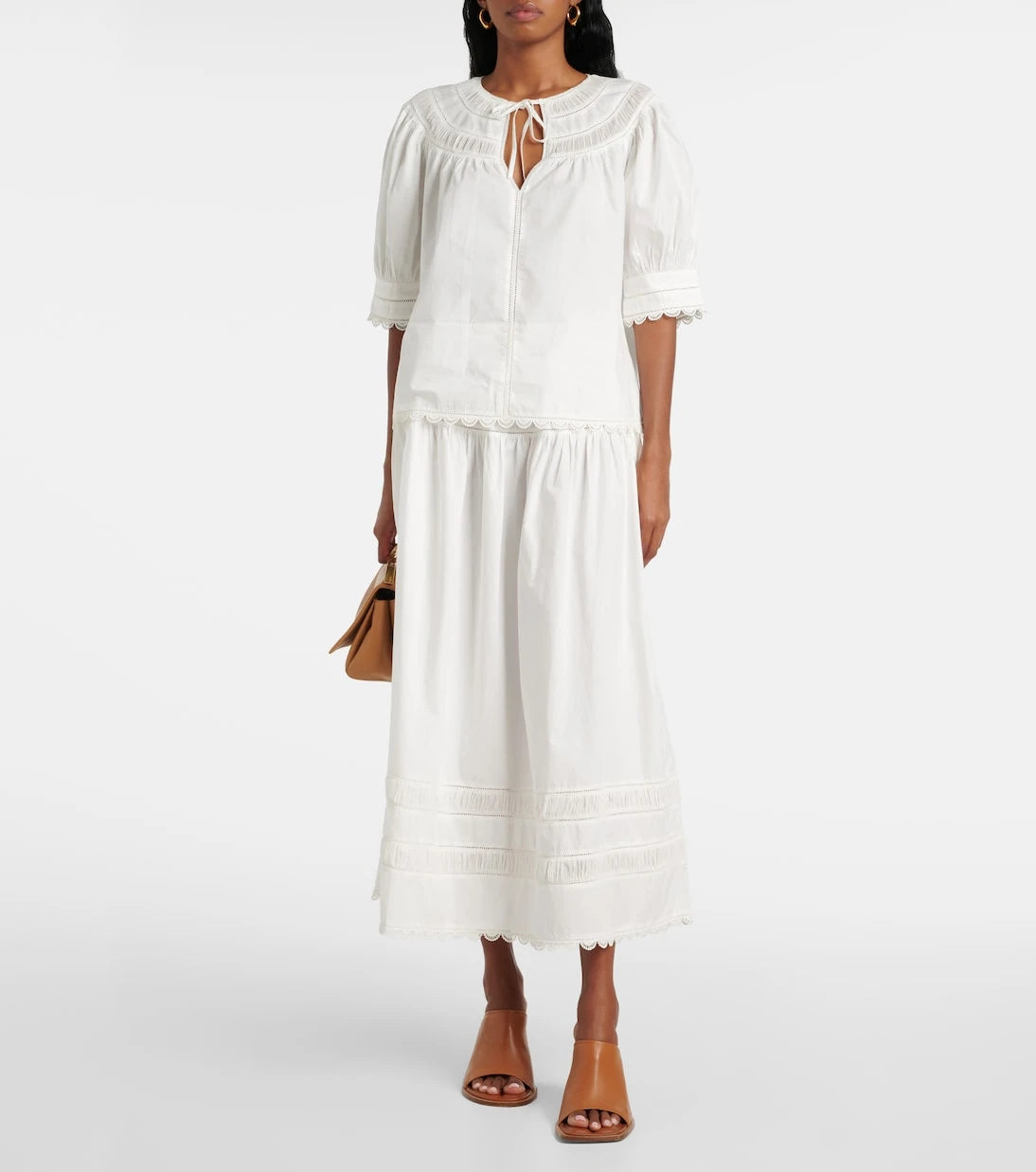 Ulla Johnson - Harlow cotton poplin maxi skirt