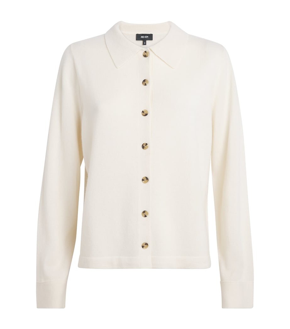 Ivory Cashmere Knit Shirt