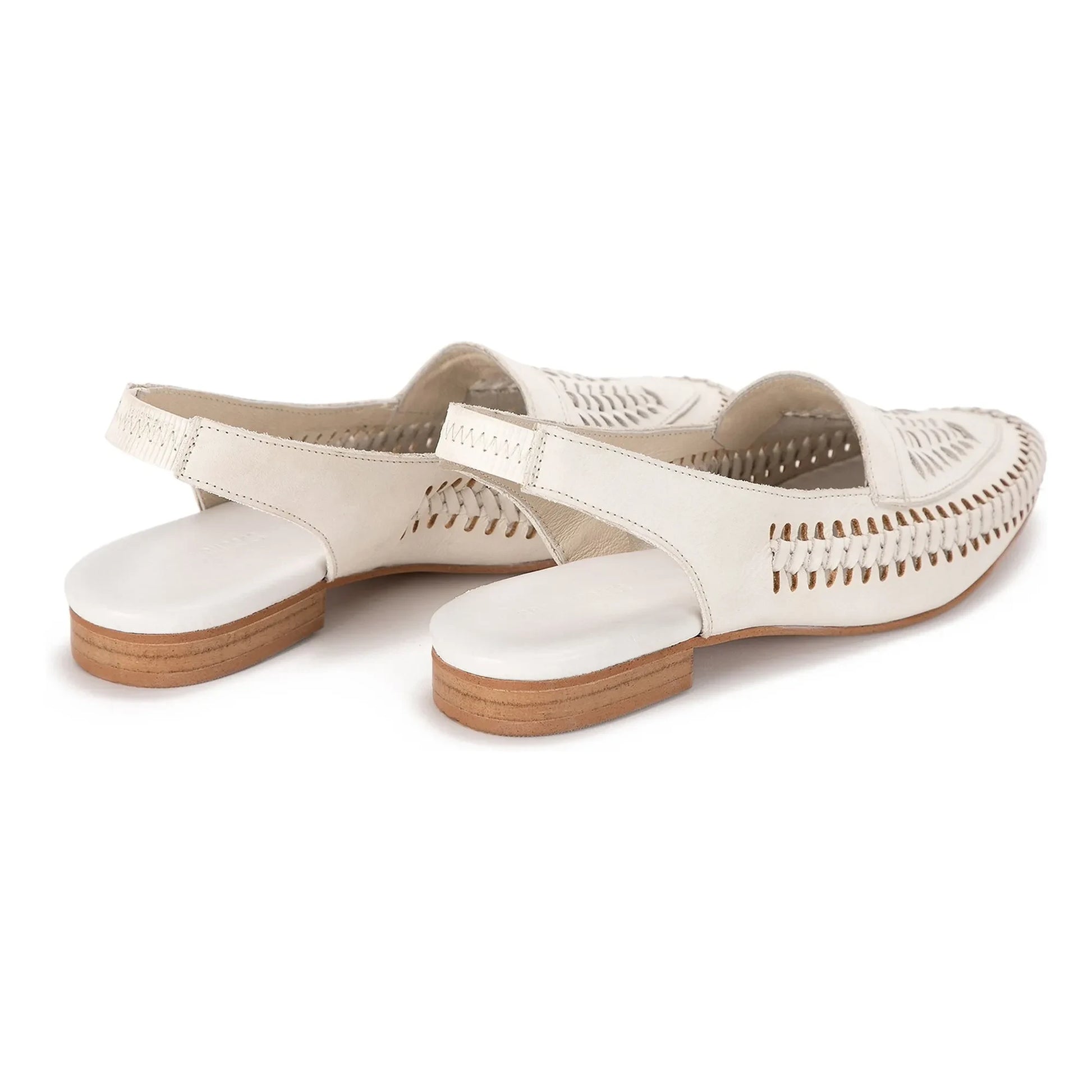 Bobo Choses - Braided Leather Slingback | Ecru