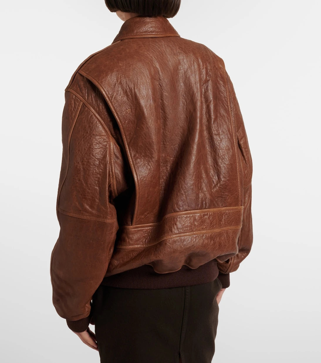 Saint Laurent - Padded leather blouson jacket