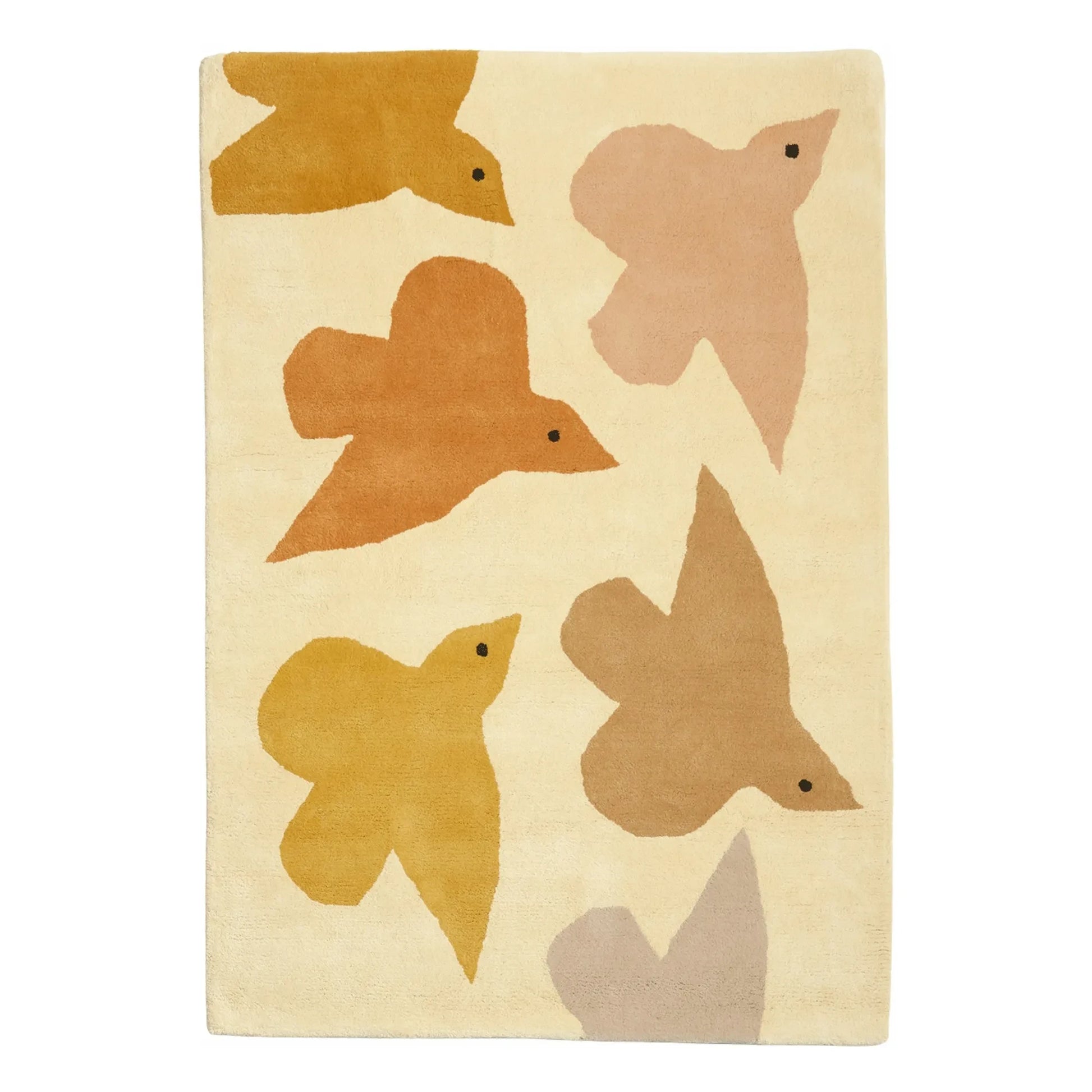 Bleuu-studio - Birds carpet | Ochre