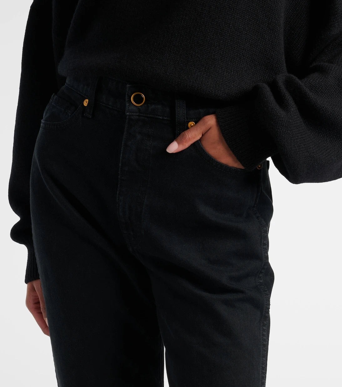 Khaite - Abigail cropped straight jeans