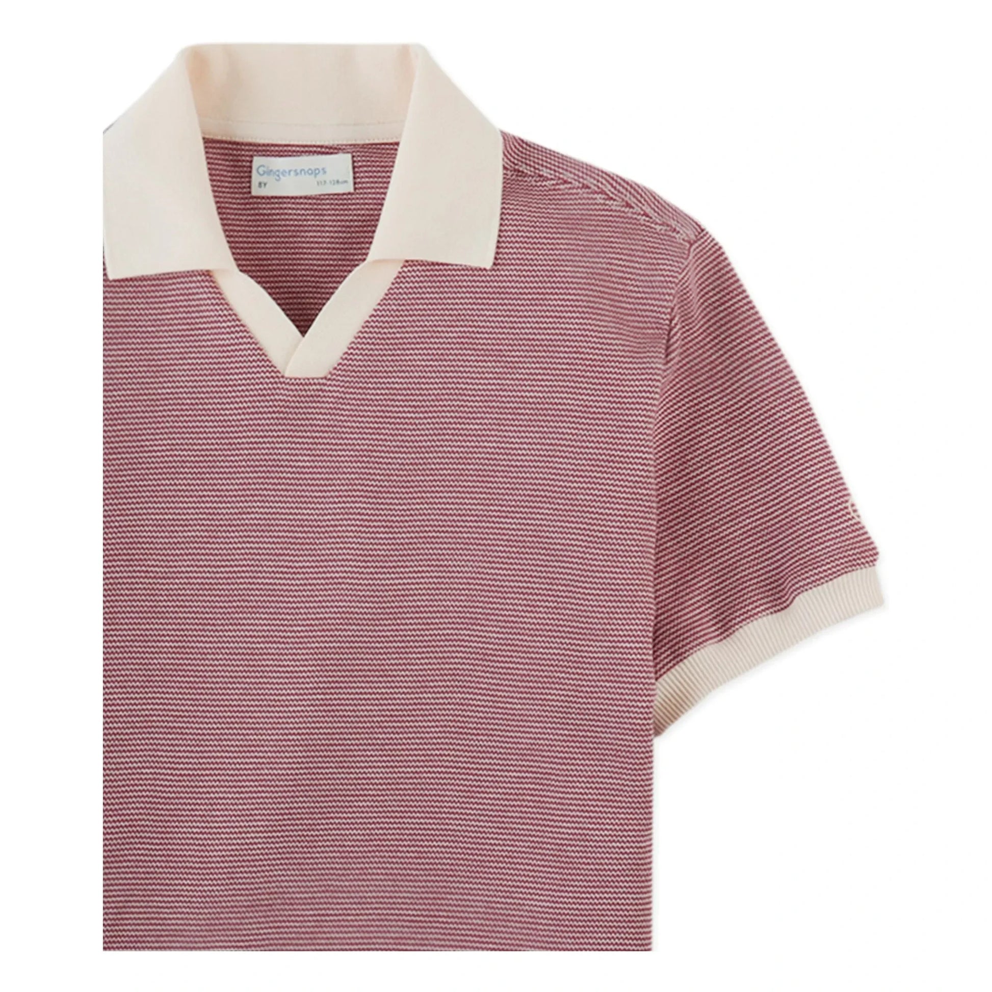 Gingersnaps - Alastor striped polo shirt | Burgundy