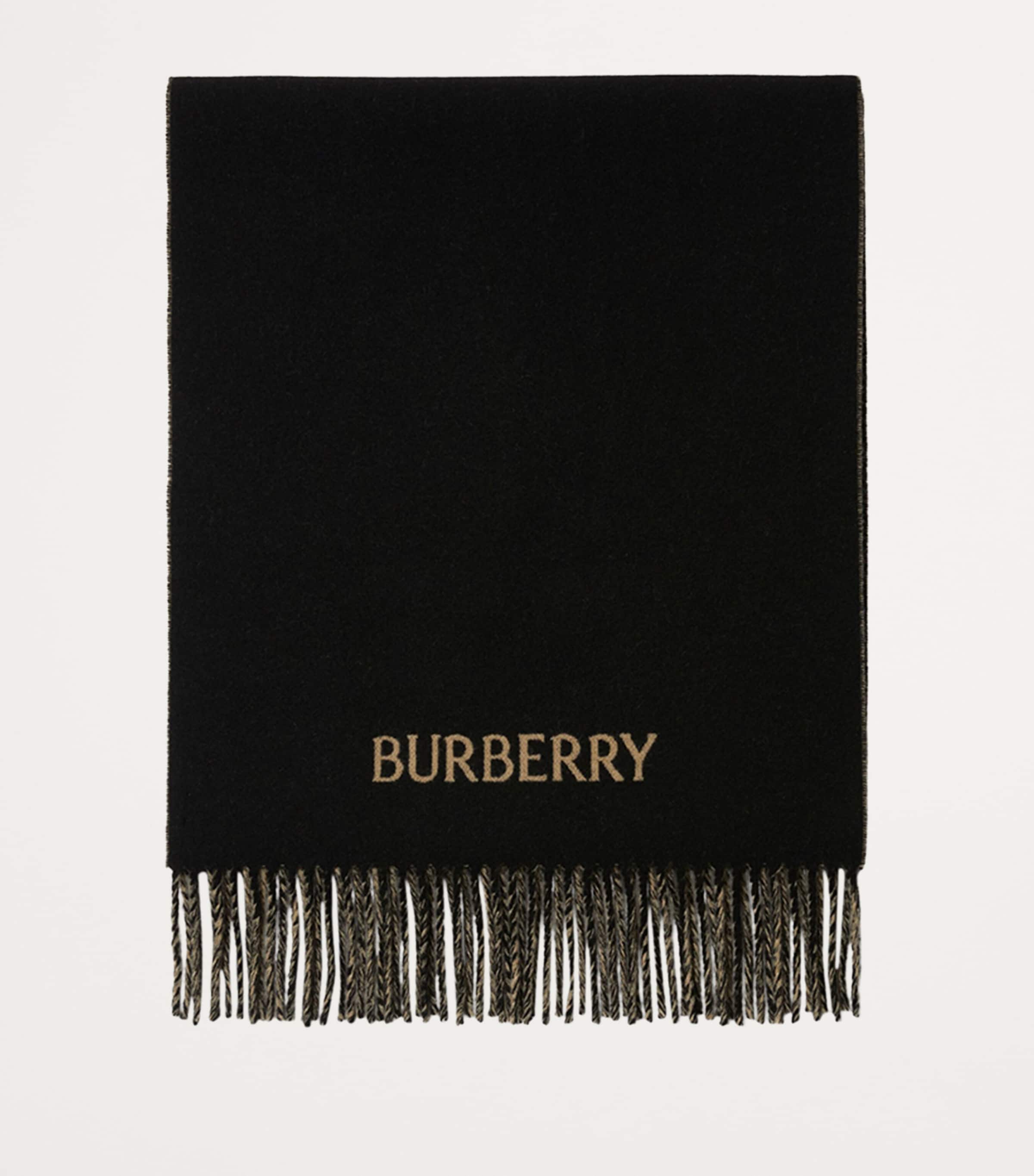 Burberry Cashmere Reversible EKD Scarf