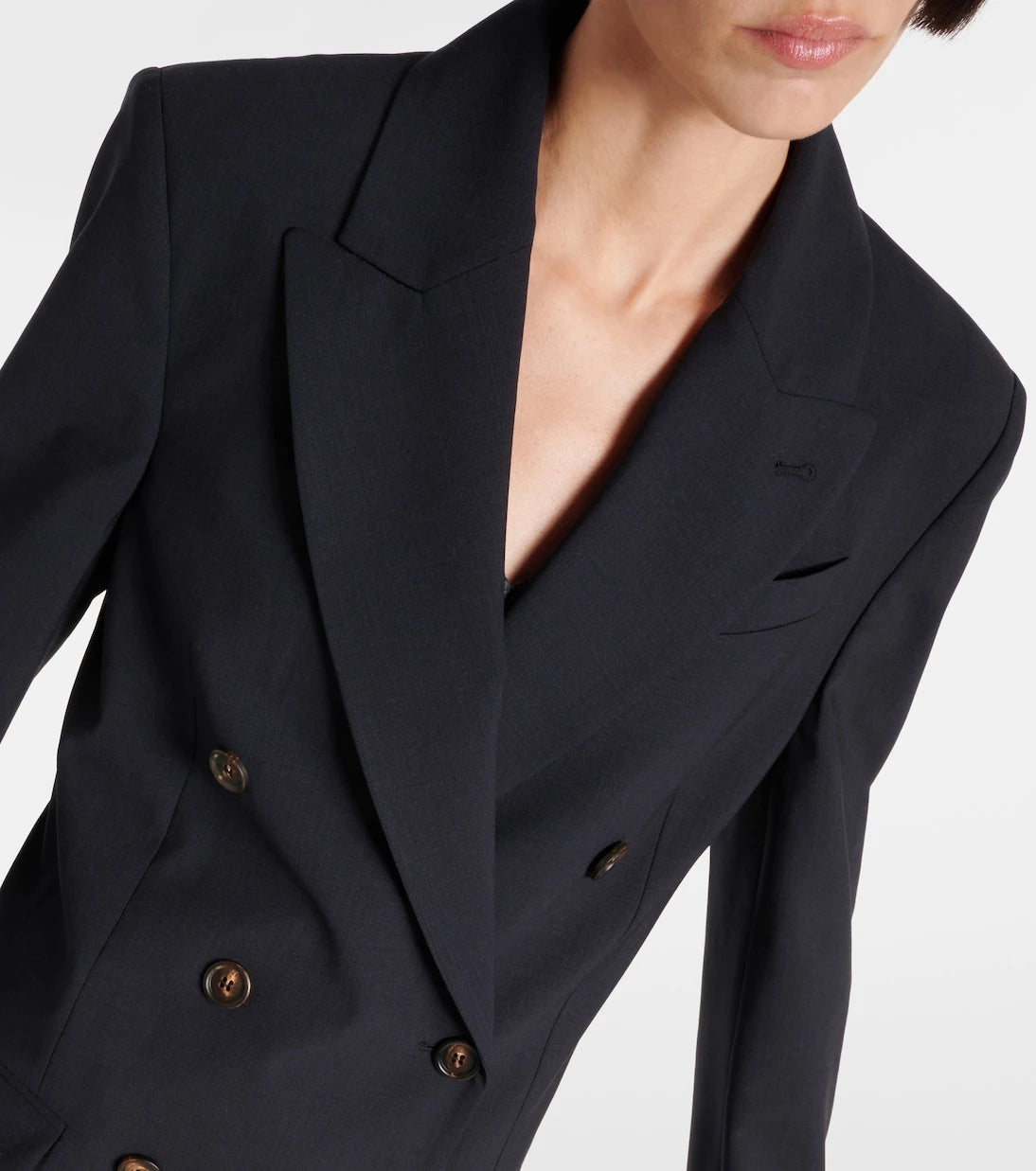 Brunello Cucinelli - Double-breasted wool-blend blazer