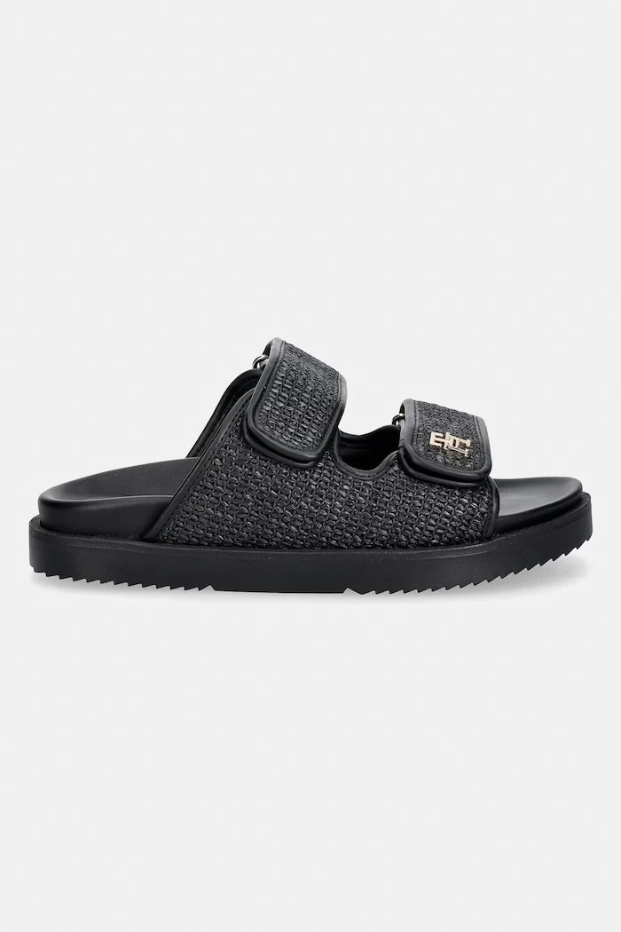 Tommy Hilfiger чехли дамски DOUBLE STRAP RAFFIA SANDAL