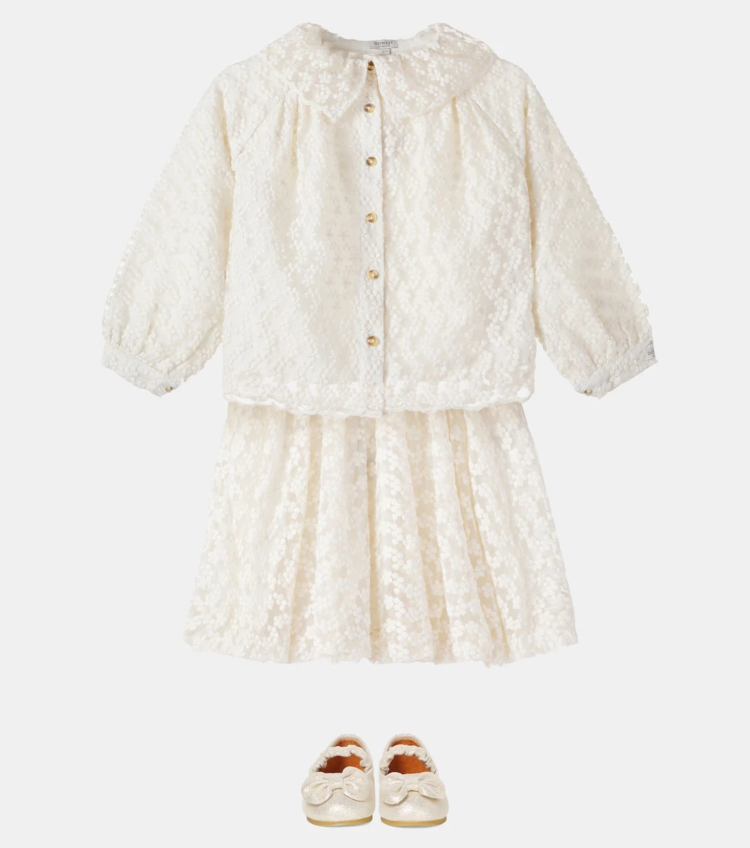Donsje - Mailien floral cotton-blend shirt