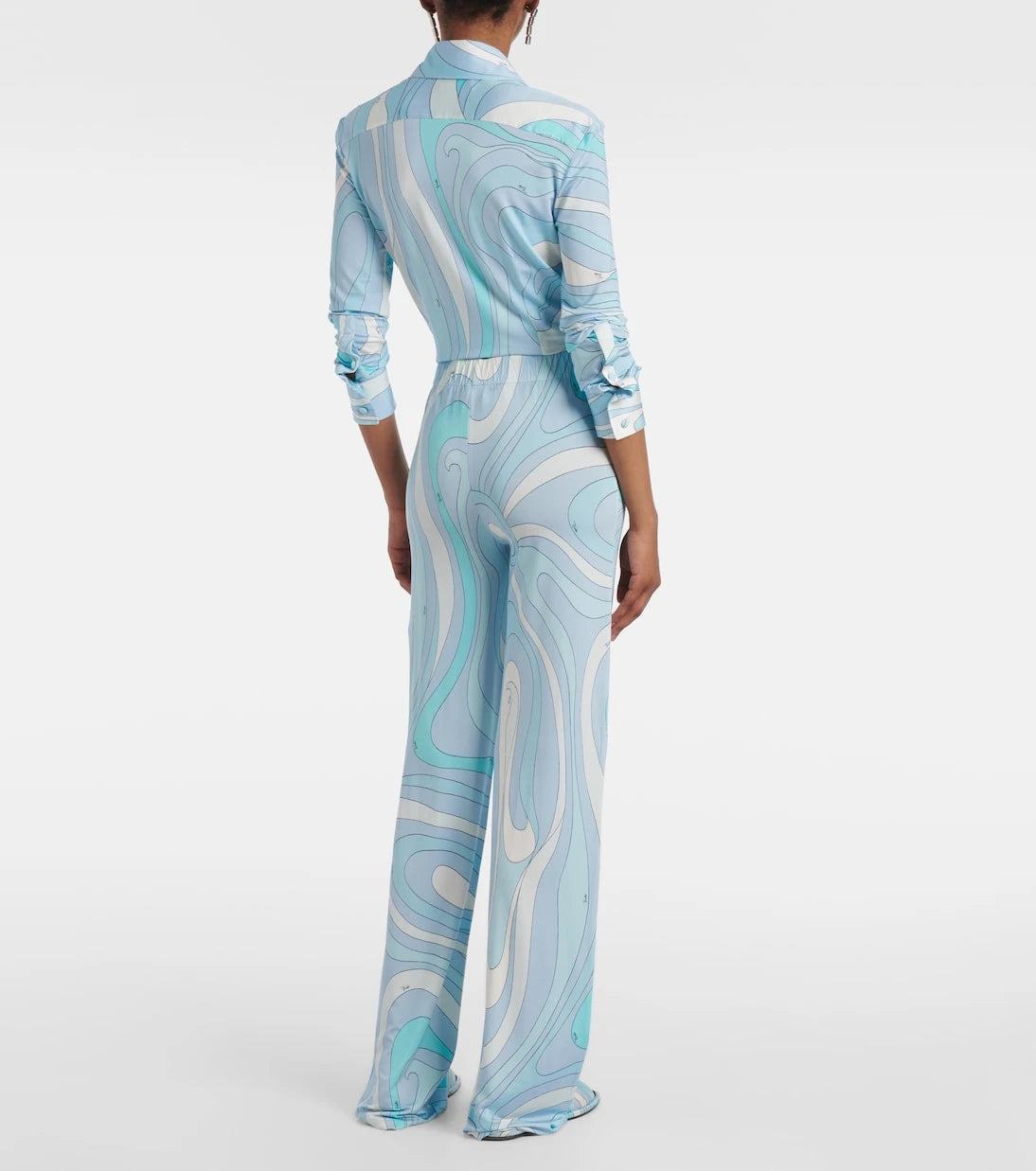 Pucci - Marmo satin jersey straight pants