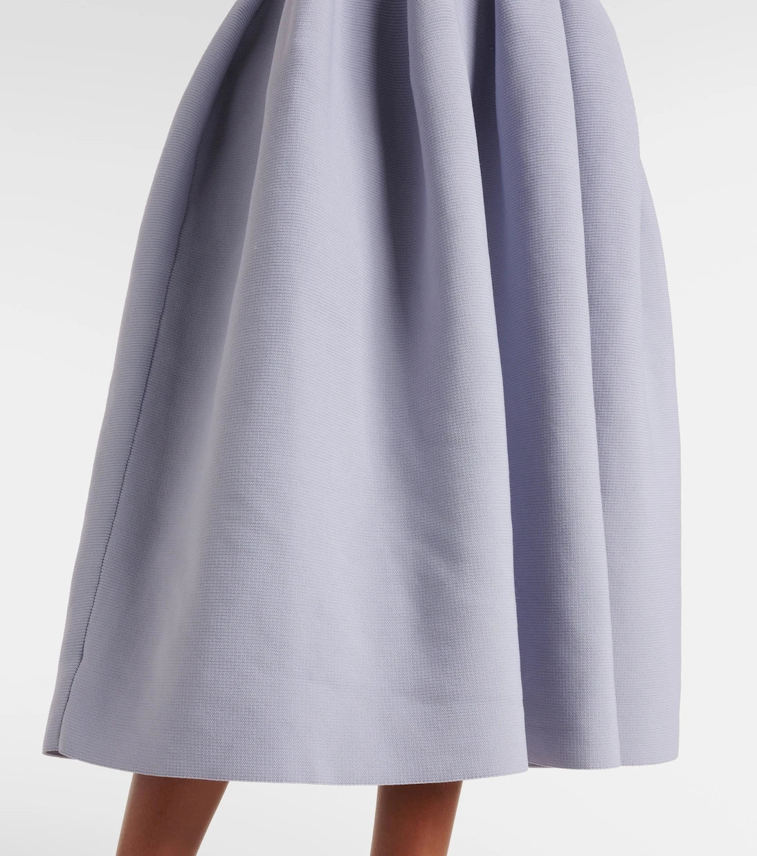 Self-Portrait - Crystal-embellished ribbed-knit midi dress