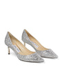 Jimmy Choo Neutral Romy 60 Glitter Pumps