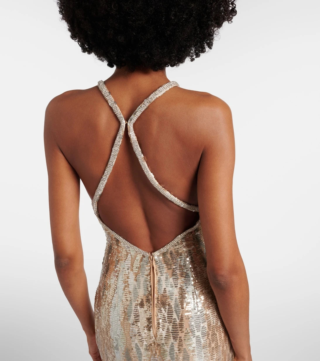 Elie Saab - Sequined silk-blend gown