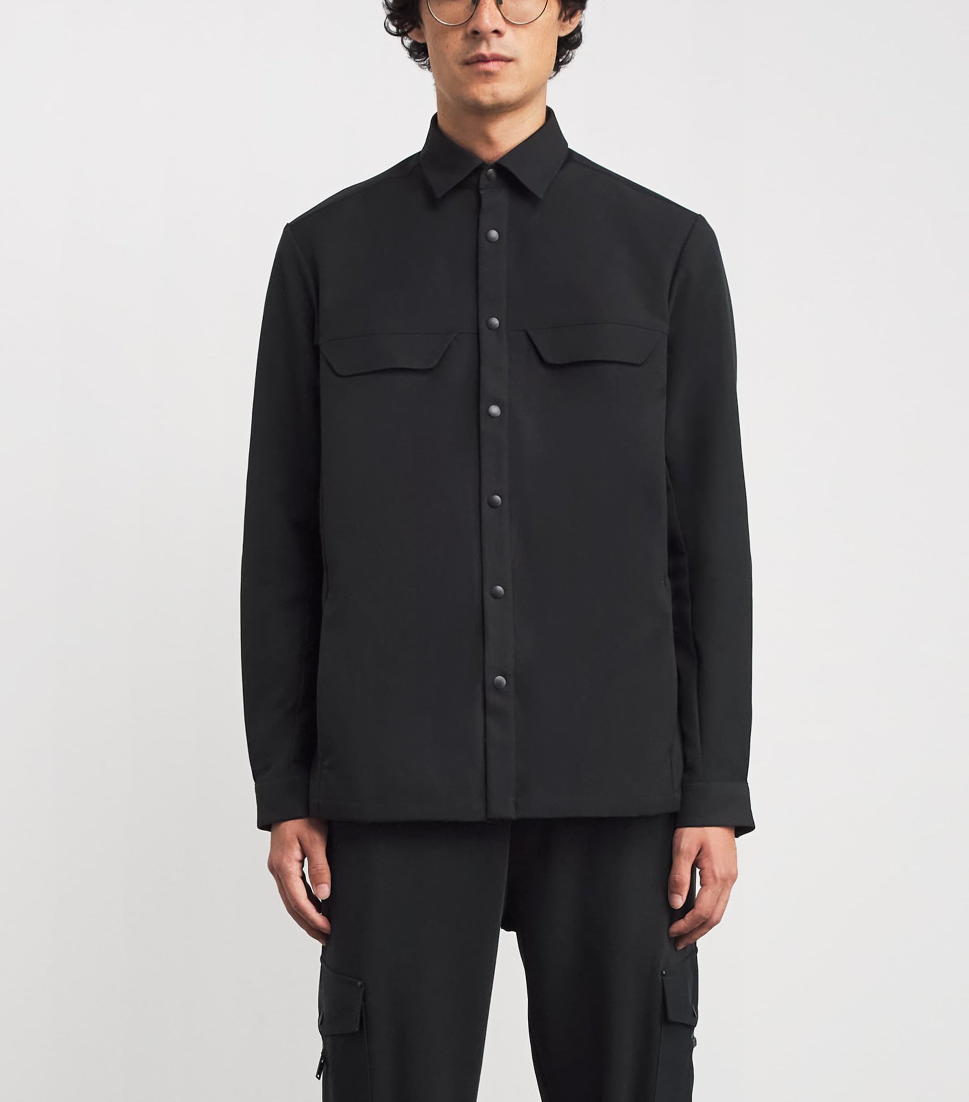 Stretch Gabardine Water-Repellent Overshirt