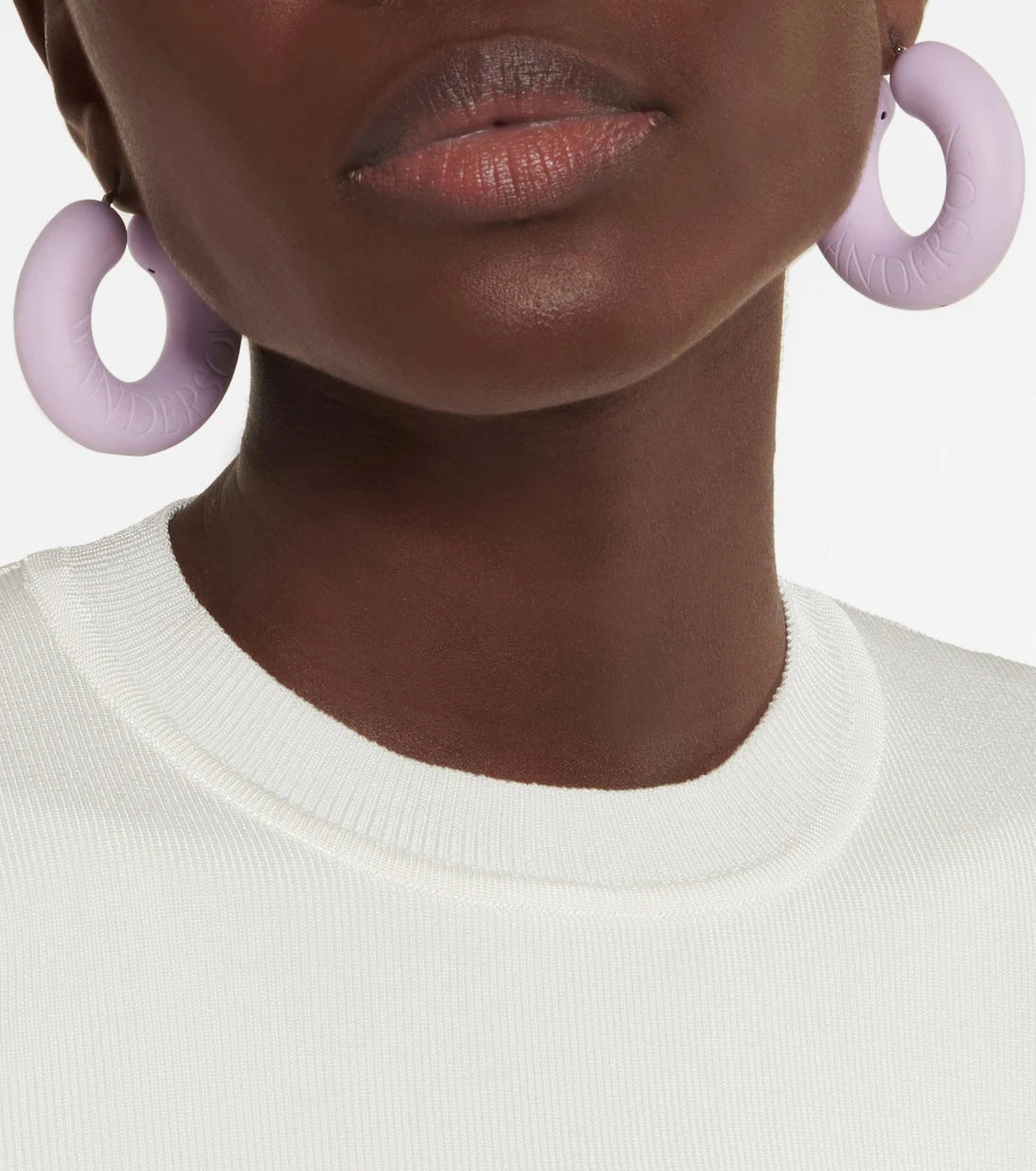 JW Anderson - Logo hoop earrings