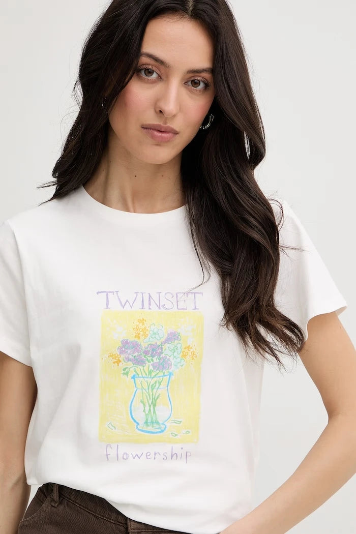 Twinset Тениска дамска памучна