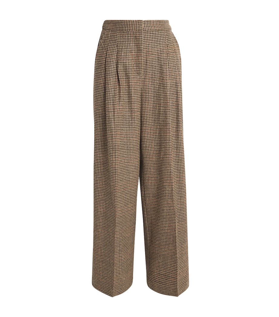 Barbour Multi Wool Tweed Sophia Wide-Leg Trousers