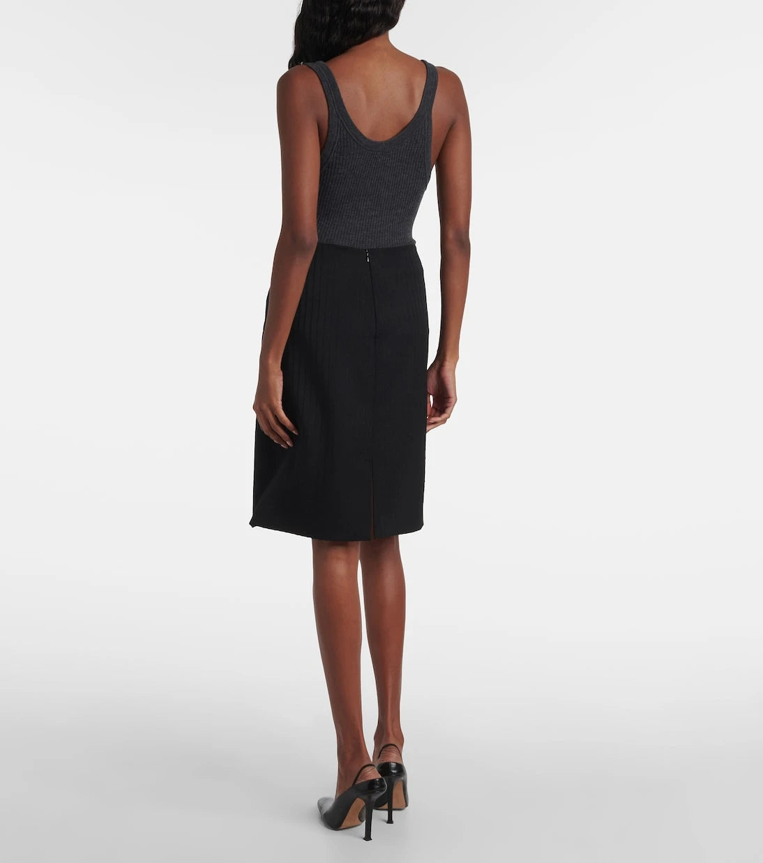 Calvin Klein Collection - Ribbed-knit wool miniskirt