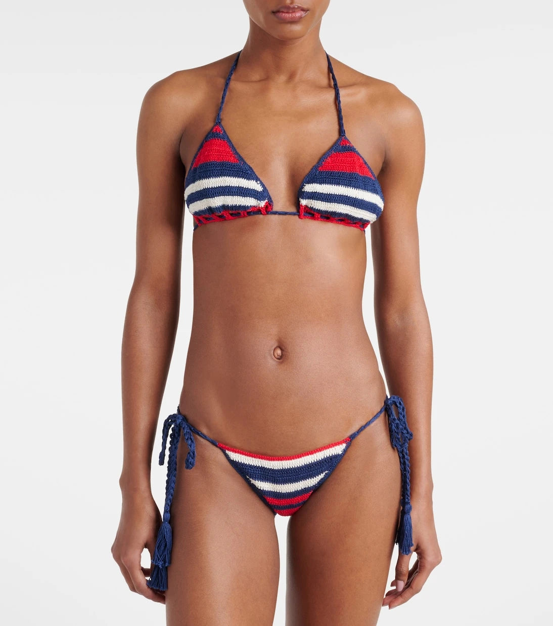 Anna Kosturova - Gabrielle crochet cotton bikini top