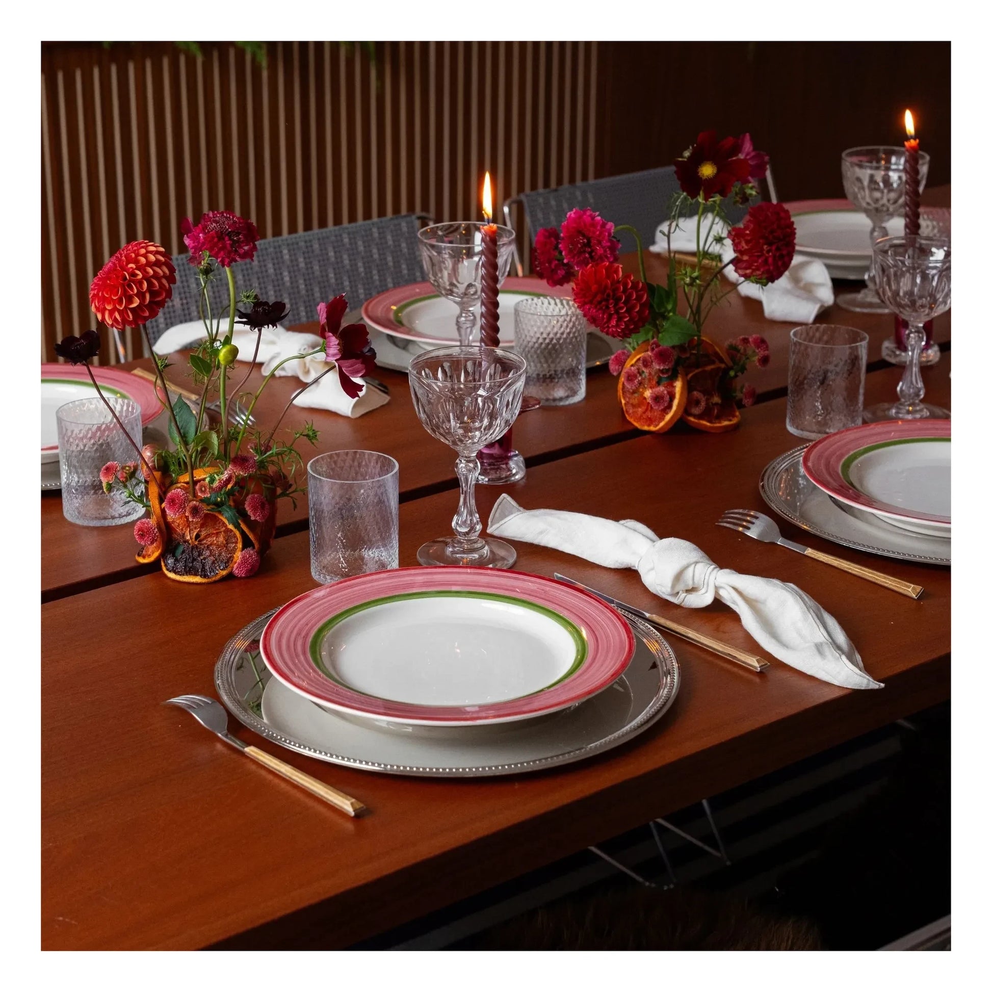 Denise - Dakota plate 27 cm | Pink