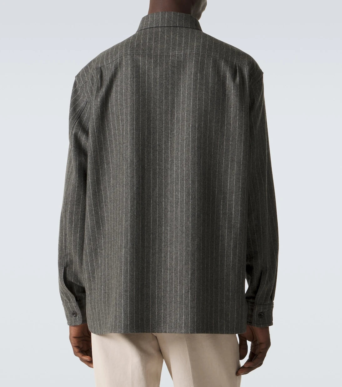 Ralph Lauren Purple Label - Pinstripe wool shirt