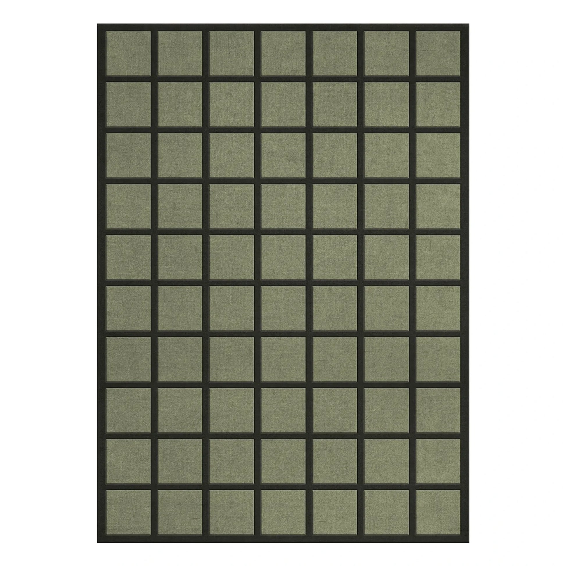Layered - Avenue wool carpet | Olive green