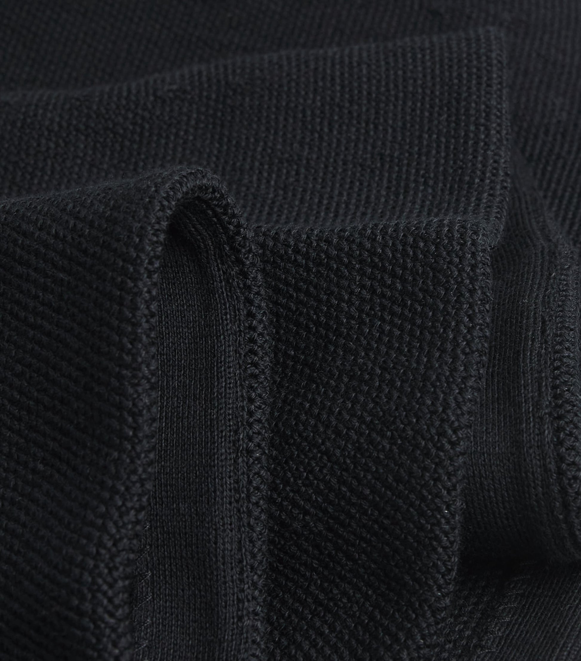 Polo Ralph Lauren Black Cotton-Blend Knitted Mini Skirt